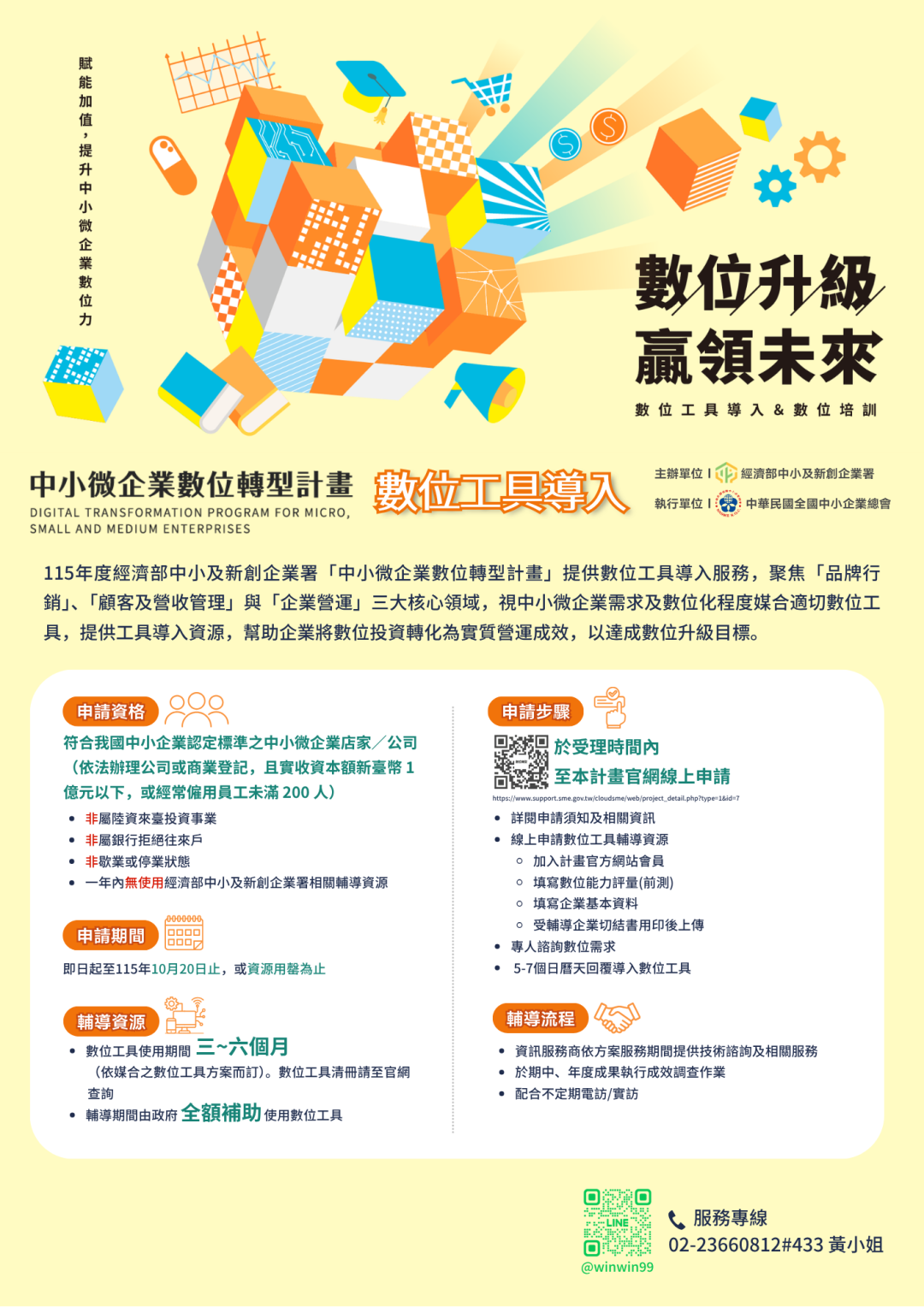 中小企業數位轉型計畫-數位工具導入_申請資格圖片1